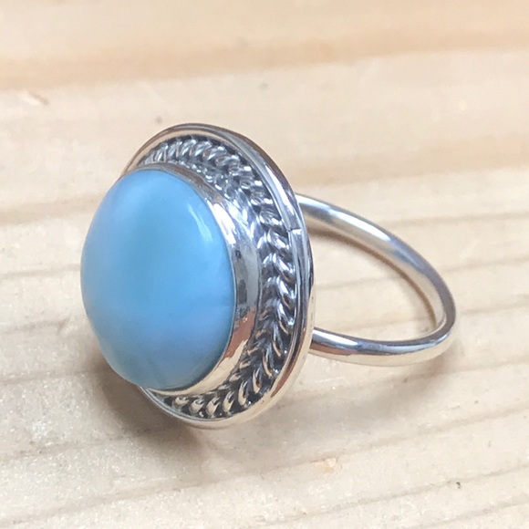 Larimar ring adjustable - Picture 3 of 7